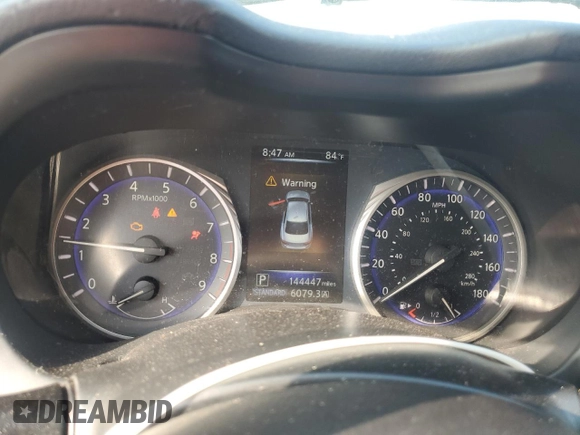 2014 Infiniti Q50 Hybrid Premium z VIN JN1AV7AP7EM690200, wystawiony jako Copart lot #57502835 z przebiegiem 144 447 mil mil oraz Nie do naprawy. Historia ofert i sprzedaży dostępna na DreamBid. Obrazek 9.