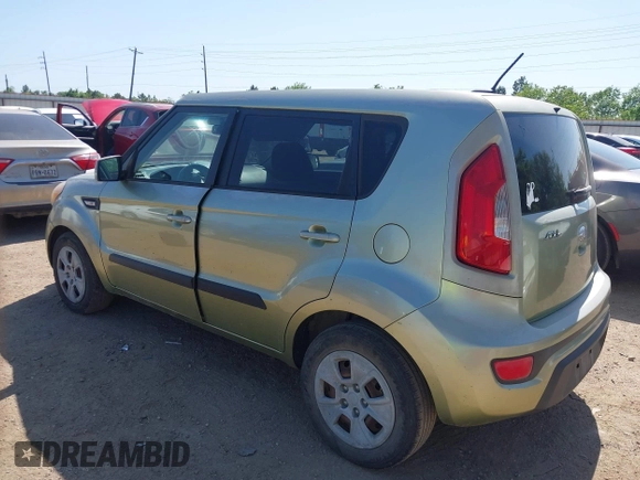 2013 Kia Soul with VIN KNDJT2A56D7606630, listed as a IAAI auction lot 42010848 with 120,050 mi miles and . Bid and sale history available at DreamBid. Image 3.
