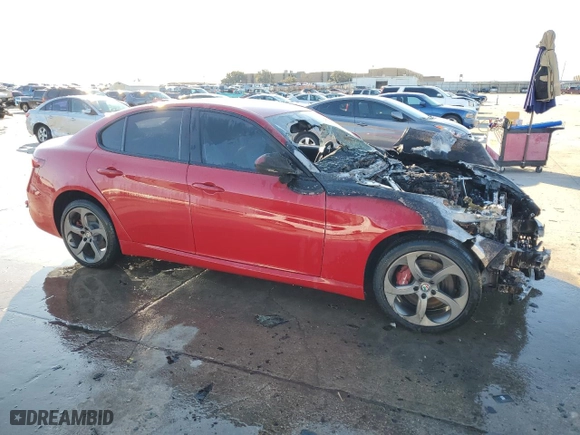 2019 Alfa Romeo Giulia with VIN ZARFANAN9K7611613, listed as a Copart auction lot 88749595 with 0 mi miles and Non Repairable. Bid and sale history available at carsss.com. Image 4.