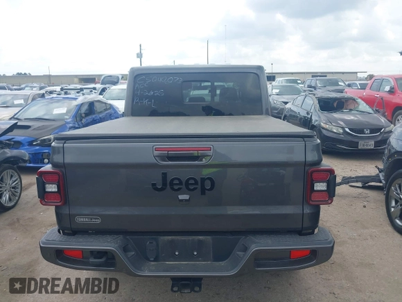 2021 Jeep Gladiator Overland with VIN 1C6HJTFG4ML617175, listed as a IAAI auction lot 42148031 with 70,627 mi miles and . Bid and sale history available at DreamBid. Image 16.