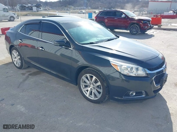 2015 Chevrolet Malibu LTZ with VIN 1G11F5SL6FF129737, listed as a IAAI auction lot 41500715 with 87,714 mi miles. Bid and sale history available at carsss.com. Image 1.