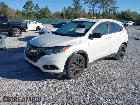 2022 Honda HR-V Sport with VIN 3CZRU6H13NM753175, listed as a IAAI auction lot 41835302 with 32,748 mi miles. Bid and sale history available at carsss.com. Image 18.