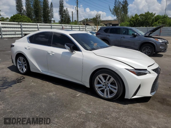 2024 Lexus IS 300 with VIN JTHCA1D27R5129489, listed as a Copart auction lot 60102655 with 6,570 mi miles and Salvage title. Bid and sale history available at DreamBid. Image 4.