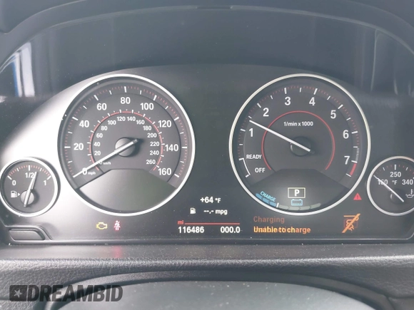 2017 BMW 3 Series 330e iPerformance with VIN WBA8E1C51HK895223, listed as a IAAI auction lot 41492625 with 116,486 mi miles. Bid and sale history available at carsss.com. Image 15.