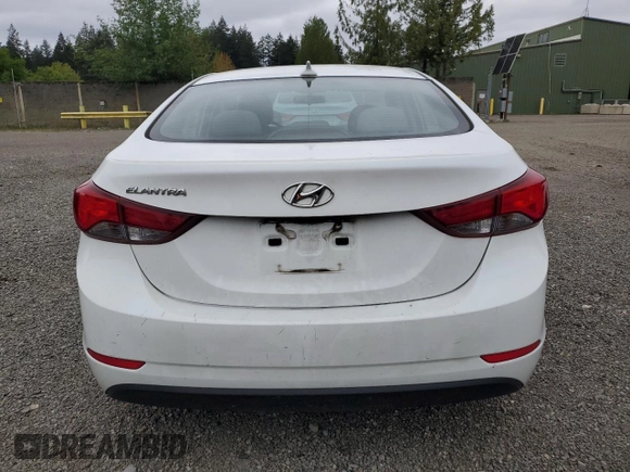 2016 Hyundai Elantra SE with VIN 5NPDH4AE2GH695574, listed as a Copart auction lot 54957935 with 192,282 mi miles and Clean Title. Bid and sale history available at DreamBid. Image 6.