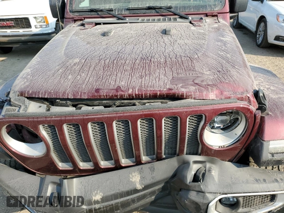 2022 Jeep Wrangler Unlimited Sahara Altitude with VIN 1C4HJXEG6NW117231, listed as a Copart auction lot 71226934 with 36,897 mi miles and Clean title. Bid and sale history available at DreamBid. Image 12.