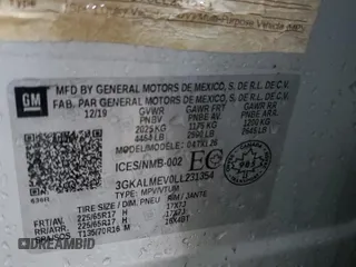 2020 GMC Terrain SLE z VIN 3GKALMEV0LL231354, wystawiony jako Copart lot #46671465 z przebiegiem 23 223 mil mil oraz Nie do naprawy • Non repairable. Historia ofert i sprzedaży dostępna na DreamBid. Obrazek 13.