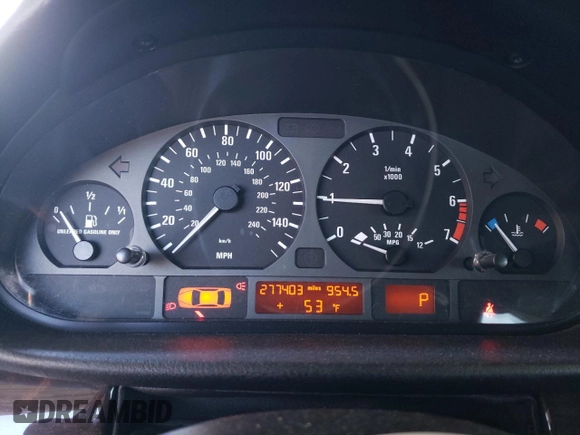 2003 BMW 3 Series 325xi with VIN WBAEU33433PH90917, listed as a Copart auction lot 49251395 with 277,403 mi miles and Salvage Title. Bid and sale history available at carsss.com. Image 9.