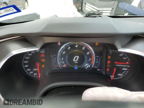 2018 Chevrolet Corvette 2LT with VIN 1G1YD2D70J5101448, listed as a Copart auction lot 43195995 with 34,473 mi miles and Salvage Title. Bid and sale history available at DreamBid. Image 9.