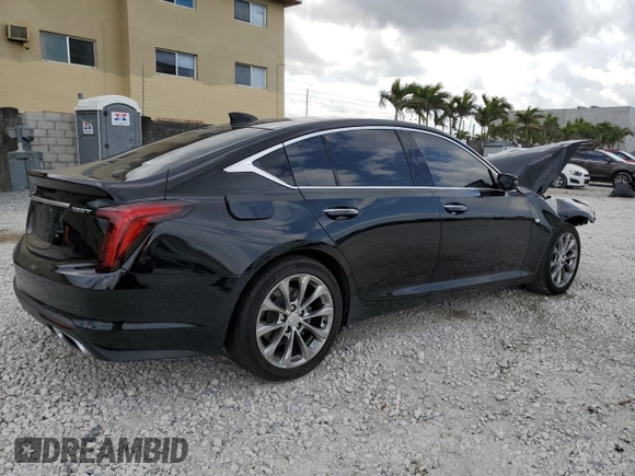 2021 Cadillac CT5 Premium Luxury with VIN 1G6DN5RK4M0144115, listed as a Copart auction lot 47977965 with 73,122 mi miles and Non Repairable. Bid and sale history available at DreamBid. Image 3.