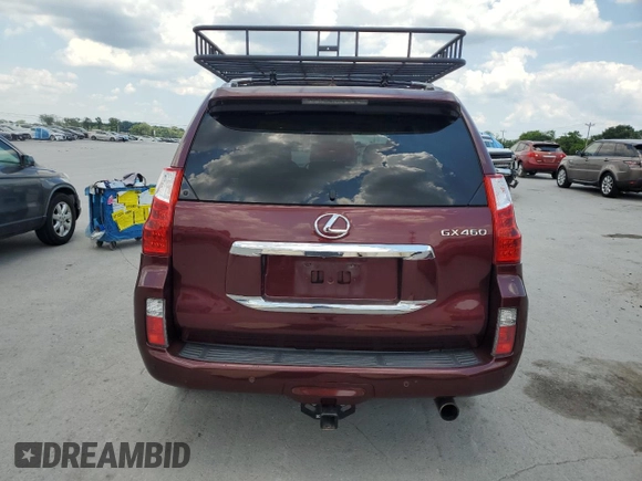 2012 Lexus GX 460 with VIN JTJBM7FX3C5035632, listed as a Copart auction lot 63561825 with 253,516 mi miles and Salvage title. Bid and sale history available at DreamBid. Image 6.