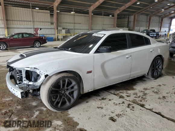 2023 Dodge Charger Scat Pack Widebody with VIN 2C3CDXGJ3PH534810, listed as a Copart auction lot 50760975 with 18,642 mi miles and Salvage Title. Bid and sale history available at carsss.com. Image 1.