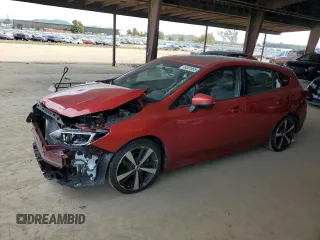 2017 Subaru Impreza Sport with VIN 4S3GTAM63H3727542, listed as a Copart auction lot 48581965 with 123,255 mi miles and Salvage Title. Bid and sale history available at carsss.com. Image 1.