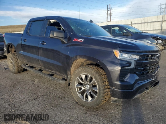 2023 Chevrolet Silverado 1500 RST with VIN 3GCUDEED9PG357715, listed as a Copart auction lot 48953515 with 33,845 mi miles and Salvage Title. Bid and sale history available at DreamBid. Image 4.