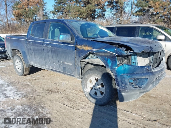 2020 Chevrolet Colorado 4WD Work Truck with VIN 1GCGTBEN6L1137562, listed as a IAAI auction lot 41377439 with 43,124 mi miles and . Bid and sale history available at DreamBid. Image 1.