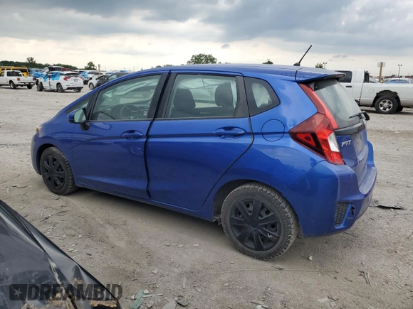 2017 Honda Fit LX with VIN 3HGGK5H55HM703996, listed as a Copart auction lot 61653735 with 77,028 mi miles and Salvage title. Bid and sale history available at DreamBid. Image 2.