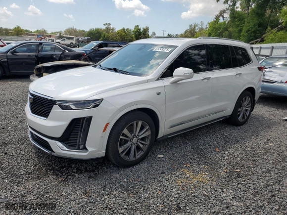 2020 Cadillac XT6 FWD Premium Luxury with VIN 1GYKPCRSXLZ183458, listed as a Copart auction lot 51249275 with 73,177 mi miles and Salvage Title. Bid and sale history available at carsss.com. Image 1.
