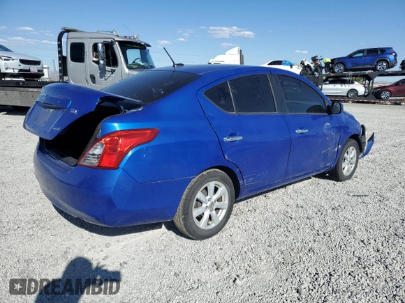 2012 Nissan Versa SL with VIN 3N1CN7APXCL841529, listed as a Copart auction lot 48474995 with 172,518 mi miles and Salvage Title. Bid and sale history available at carsss.com. Image 3.