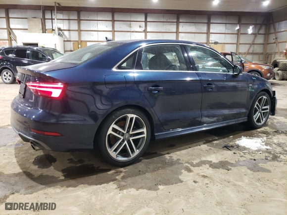 2019 Audi A3 Sedan Premium Plus with VIN WAUJEGFF7K1022548, listed as a Copart auction lot 87591885 with 73,643 mi miles and Salvage Title. Bid and sale history available at carsss.com. Image 3.