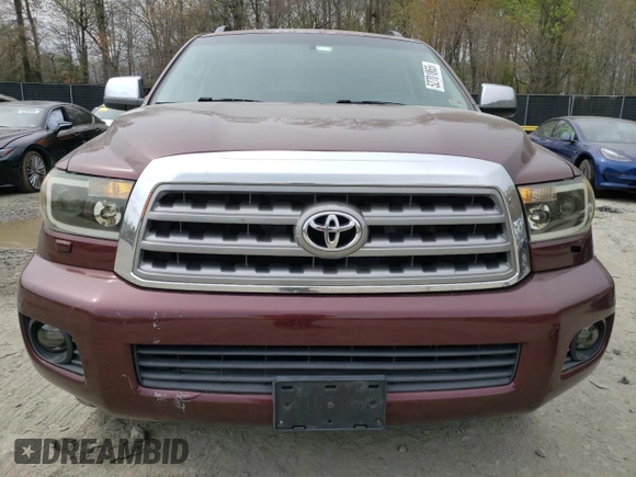 2008 Toyota Sequoia Limited with VIN 5TDZY68A88S010252, listed as a Copart auction lot 52701865 with 375,328 mi miles and Salvage Title. Bid and sale history available at DreamBid. Image 5.