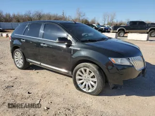 2013 Lincoln MKX with VIN 2LMDJ6JK4DBL25255, listed as a Copart auction lot 48297795 with 166,849 mi miles and Salvage Title. Bid and sale history available at carsss.com. Image 4.