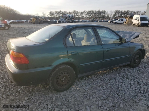 2000 Honda Civic VP with VIN 2HGEJ661XYH597401, listed as a Copart auction lot 47554195 with 156,681 mi miles and Salvage Title. Bid and sale history available at carsss.com. Image 3.