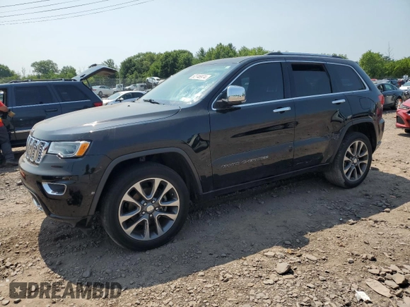 2017 Jeep Grand Cherokee Overland with VIN 1C4RJFCG9HC684850, listed as a Copart auction lot 62746974 with 0 mi miles and Salvage Title. Bid and sale history available at carsss.com. Image 1.