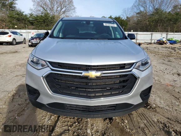 2021 Chevrolet Traverse LS with VIN 1GNEVFKW3MJ104372, listed as a Copart auction lot 49183435 with 51,853 mi miles and Salvage Title. Bid and sale history available at carsss.com. Image 5.
