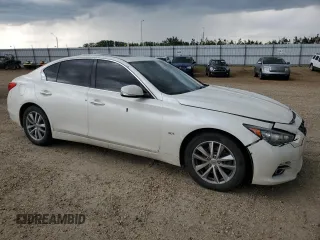2017 Infiniti Q50 Premium with VIN JN1EV7AR5HM841445, listed as a Copart auction lot 62714425 with 134,161 mi miles and Salvage title. Bid and sale history available at DreamBid. Image 4.