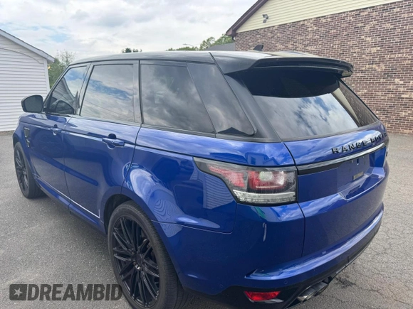 2016 Land Rover Range Rover Sport SVR с VIN SALWZ2EFXGA561117, выставлен на аукционе Copart как лот 57286615 с пробегом 88 039 миль миль и Чистый • Clean title. История ставок и продаж доступна на DreamBid. Изображение 2.