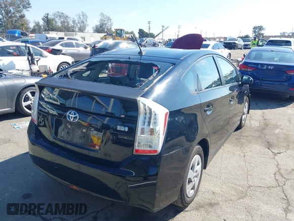 2010 Toyota Prius II with VIN JTDKN3DU4A0059305, listed as a IAAI auction lot 41563162 with 157,898 mi miles. Bid and sale history available at carsss.com. Image 4.