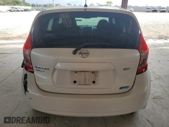 2014 Nissan Note S Plus with VIN 3N1CE2CP6EL404081, listed as a Copart auction lot 63346915 with 133,292 mi miles and Clean title. Bid and sale history available at DreamBid. Image 6.
