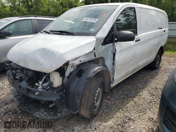 2023 Mercedes-Benz Metris Cargo with VIN W1YV0BEY3P4275604, listed as a Copart auction lot 54118775 with 38,783 mi miles and Salvage title. Bid and sale history available at DreamBid. Image 1.