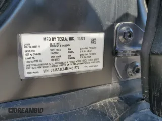 2021 Tesla Model S Plaid с VIN 5YJSA1E64MF451576, выставлен на аукционе Copart как лот 45425625 с пробегом 40 563 миль миль и Списание • Salvage title. История ставок и продаж доступна на DreamBid. Изображение 14.