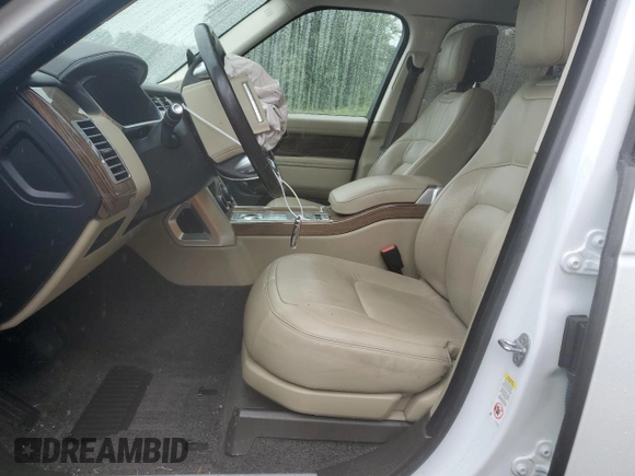 2018 Land Rover Range Rover HSE with VIN SALGS2SV3JA388696, listed as a Copart auction lot 60896105 with 57,951 mi miles and Salvage title. Bid and sale history available at DreamBid. Image 7.