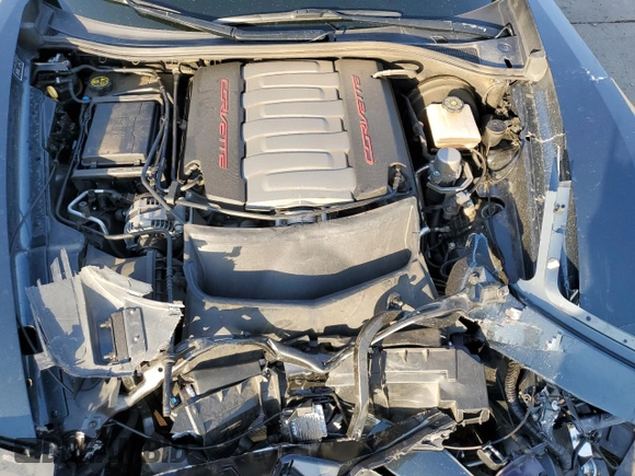 2019 Chevrolet Corvette Grand Sport 2LT with VIN 1G1YY2D72K5121027, listed as a Copart auction lot 76281484 with 7,761 mi miles and Salvage Title. Bid and sale history available at carsss.com. Image 11.
