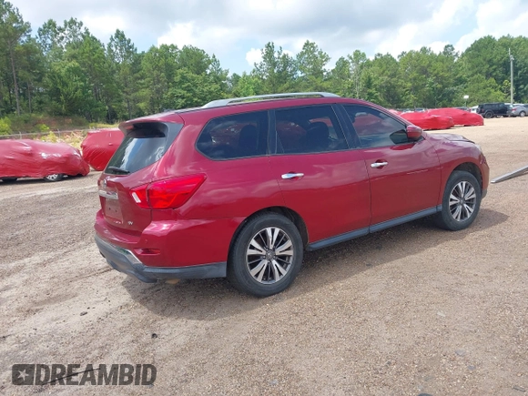 2017 Nissan Pathfinder S with VIN 5N1DR2MN2HC645683, listed as a IAAI auction lot 41964009 with 157,232 mi miles and . Bid and sale history available at DreamBid. Image 4.