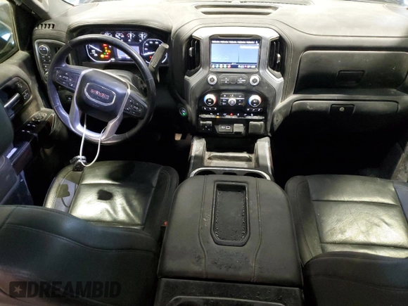 2021 GMC Sierra 1500 SLT with VIN 1GTU9DET9MZ317228, listed as a Copart auction lot 44962005 with 97,980 mi miles and Salvage title. Bid and sale history available at DreamBid. Image 8.