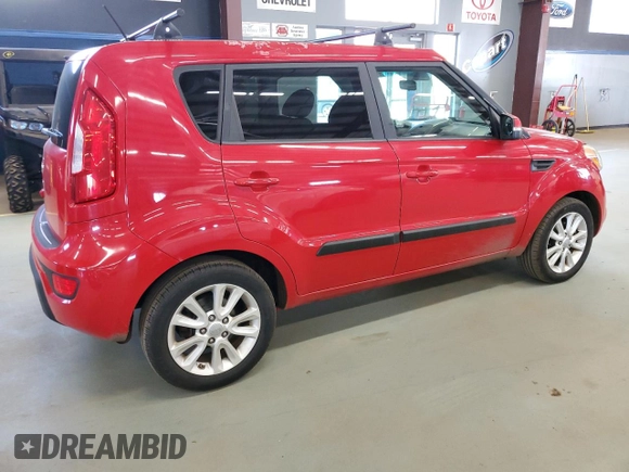 2012 Kia Soul + with VIN KNDJT2A61C7395070, listed as a Copart auction lot 55212315 with 91,818 mi miles and Clean Title. Bid and sale history available at DreamBid. Image 3.