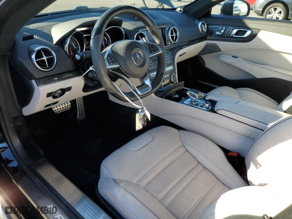 2018 Mercedes-Benz SL-Class SL 63 AMG with VIN WDDJK7EA7JF050536, listed as a Copart auction lot 75770083 with 36,968 mi miles. Bid and sale history available at carsss.com. Image 8.