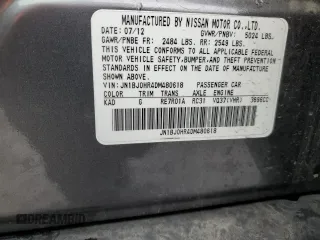 2013 Infiniti EX with VIN JN1BJ0HR4DM480618, listed as a Copart auction lot 85591484 with 107,989 mi miles and Salvage Title. Bid and sale history available at DreamBid. Image 13.