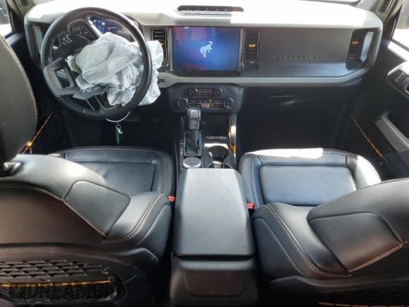2022 Ford Bronco with VIN 1FMEE5DP6NLB29910, listed as a Copart auction lot 63012245 with 50,354 mi miles and Salvage title. Bid and sale history available at DreamBid. Image 8.