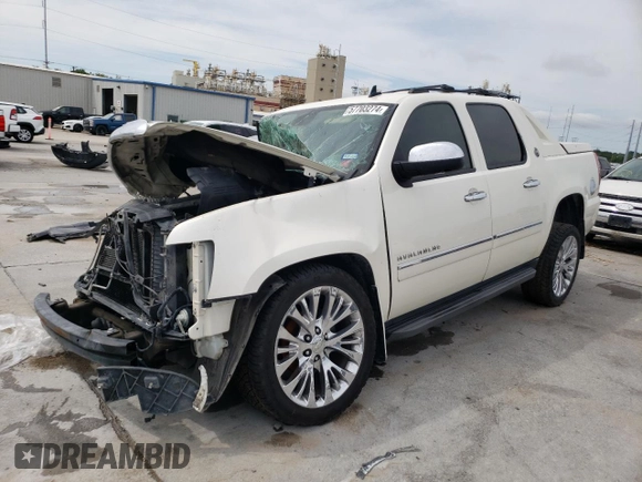 2013 Chevrolet Avalanche LTZ with VIN 3GNTKGE78DG261388, listed as a Copart auction lot 57703274 with 0 mi miles and Clean Title. Bid and sale history available at carsss.com. Image 1.
