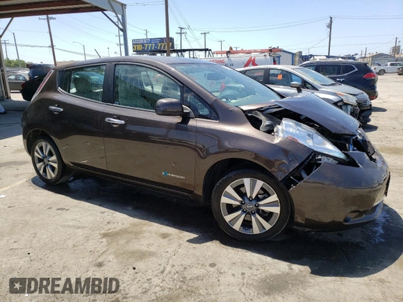 2016 Nissan LEAF S with VIN 1N4BZ0CP0GC308050, listed as a Copart auction lot 61525983 with 78,199 mi miles. Bid and sale history available at carsss.com. Image 4.