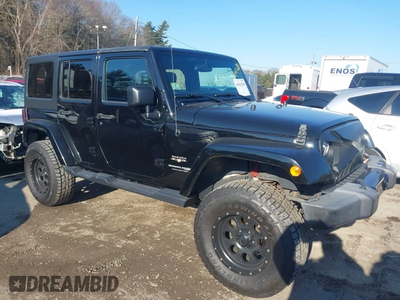 2018 Jeep Wrangler JK Unlimited Sahara with VIN 1C4HJWEG8JL921293, listed as a IAAI auction lot 41413264 with 90,566 mi miles. Bid and sale history available at carsss.com. Image 1.