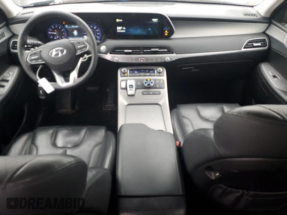 2022 Hyundai Palisade SEL with VIN KM8R4DHE0NU460547, listed as a Copart auction lot 43662685 with 45,376 mi miles and Salvage title. Bid and sale history available at DreamBid. Image 8.