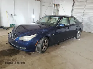 2008 BMW 5 Series 528i with VIN WBANU53548CT08665, listed as a Copart auction lot 46665645 with Not provided miles and Salvage title. Bid and sale history available at DreamBid. Image 1.