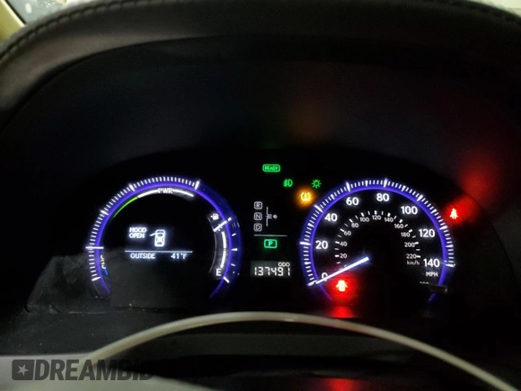 2012 Lexus HS with VIN JTHBB1BA9C2049574, listed as a Copart auction lot 52518795 with 137,491 mi miles and Clean Title. Bid and sale history available at carsss.com. Image 9.