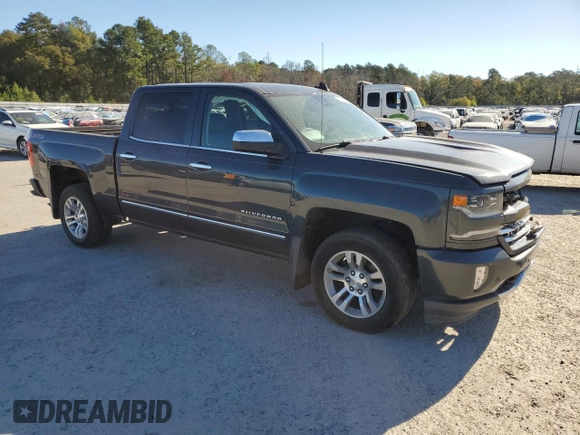 2017 Chevrolet Silverado 1500 LTZ with VIN 3GCUKSEJ4HG382713, listed as a Copart auction lot 76395764 with 134,794 mi miles and Salvage Title. Bid and sale history available at DreamBid. Image 4.