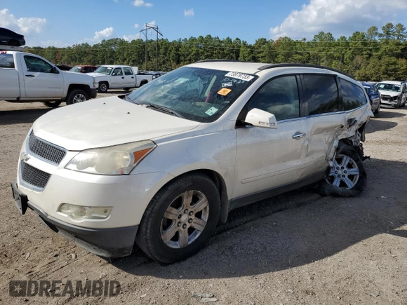 2012 Chevrolet Traverse 1LT with VIN 1GNKRGED8CJ418377, listed as a Copart auction lot 43966434 with 197,097 mi miles and Salvage Title. Bid and sale history available at DreamBid. Image 1.